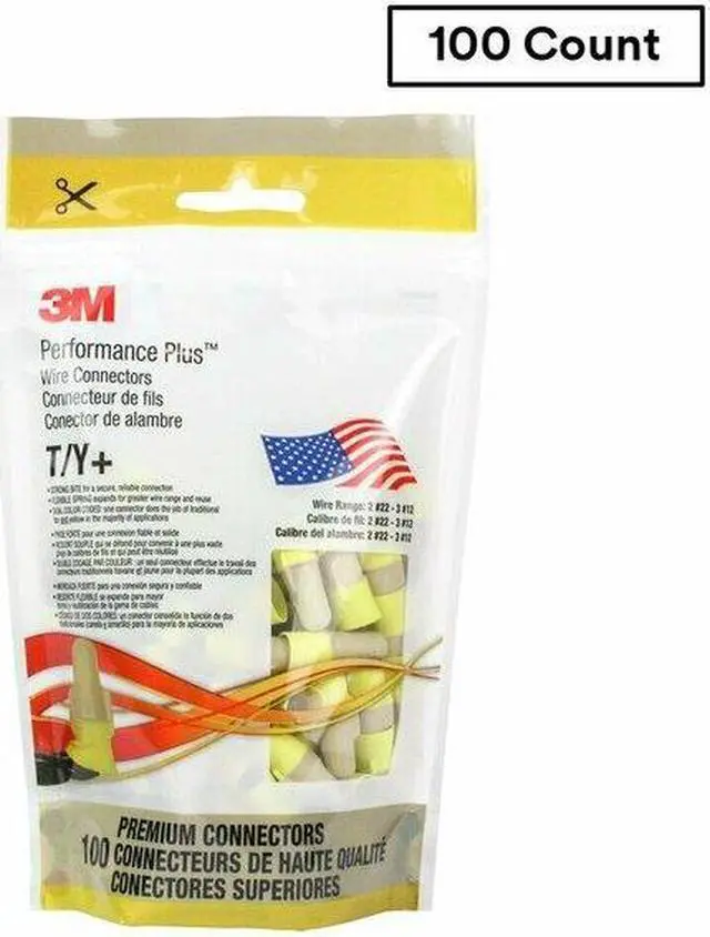 Alt view image 3 of 4 - 3M T/Y+BOX Twist On Wire Connector,22-12 AWG,PK100