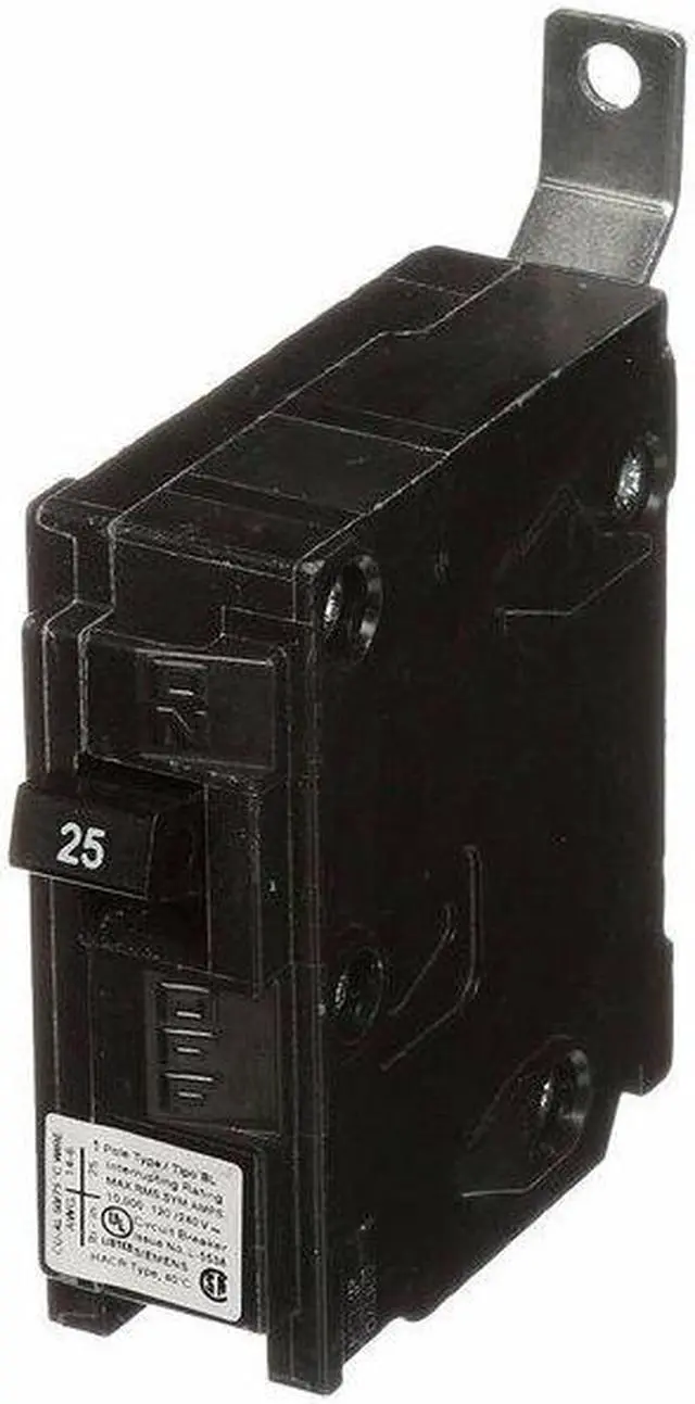 Alt view image 3 of 3 - SIEMENS B125 Miniature Circuit Breaker, BL Series, 25A, 1 Pole, 120/240V AC,
