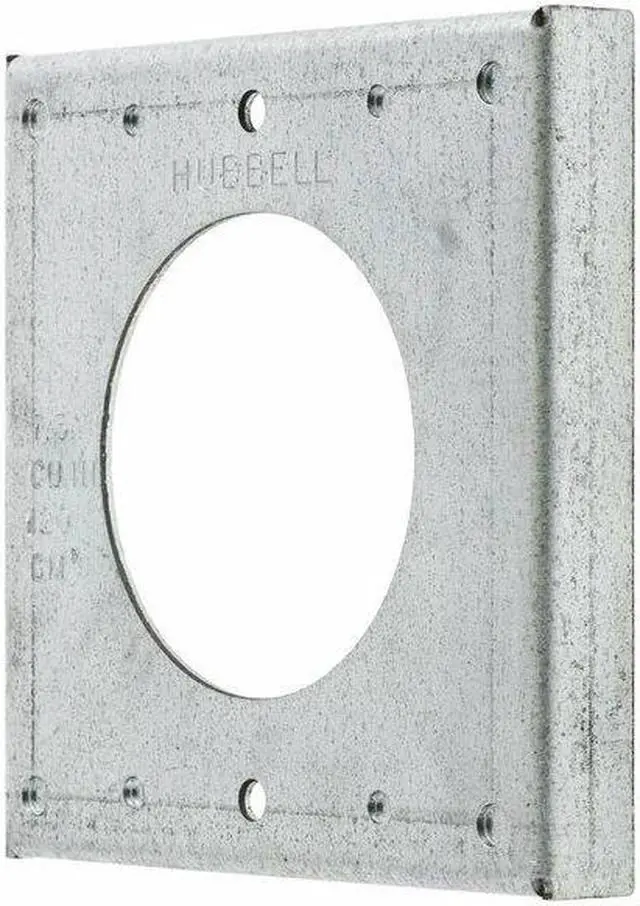 Alt view image 6 of 8 - HUBBELL WIRING DEVICE-KELLEMS HBL50SC Box Cover, Square Box Type, 1 Gang,