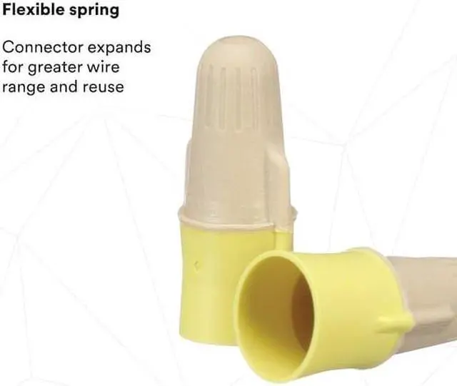 Alt view image 7 of 9 - Wire Connector, Tan/YW, Jug, PK500