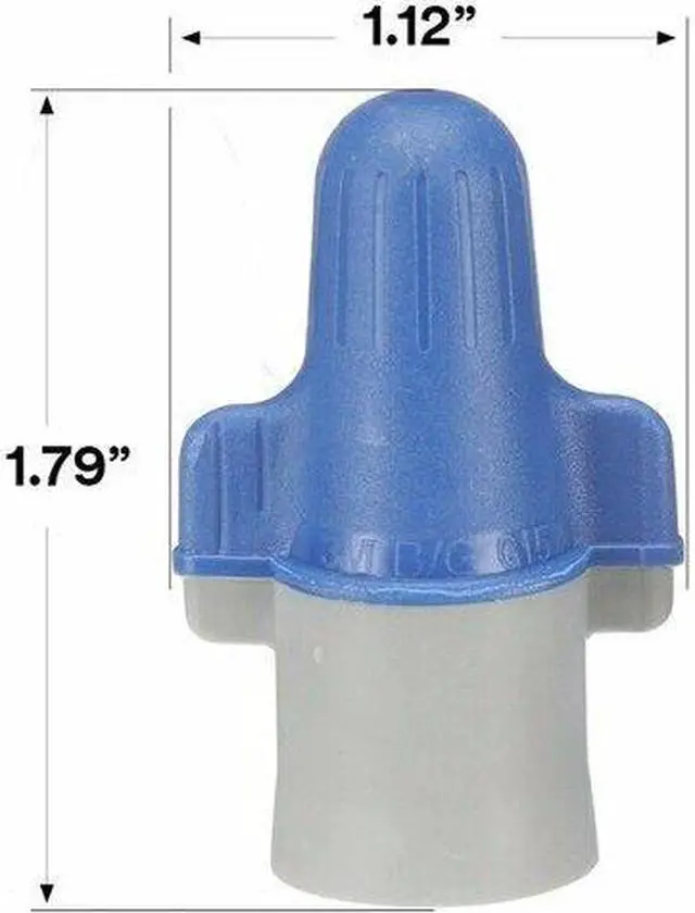 Alt view image 3 of 8 - 3M B/G+BOX Twist On Wire Connector, 14-6 AWG, PK50, Width: 1.12 in