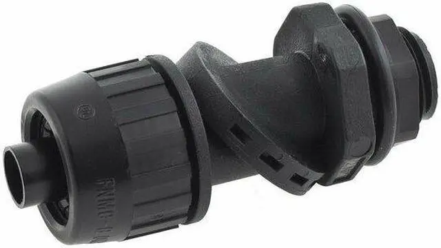 Alt view image 3 of 3 - HUBBELL WIRING DEVICE-KELLEMS PS0389NBK Conduit Fitting Connector, 3/8 in,