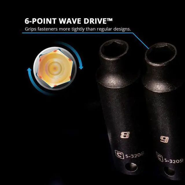 Alt view image 4 of 6 - CAPRI TOOLS CP53000-15MD 3/8 in Drive Deep Impact Socket Set, Metric, 15 pcs