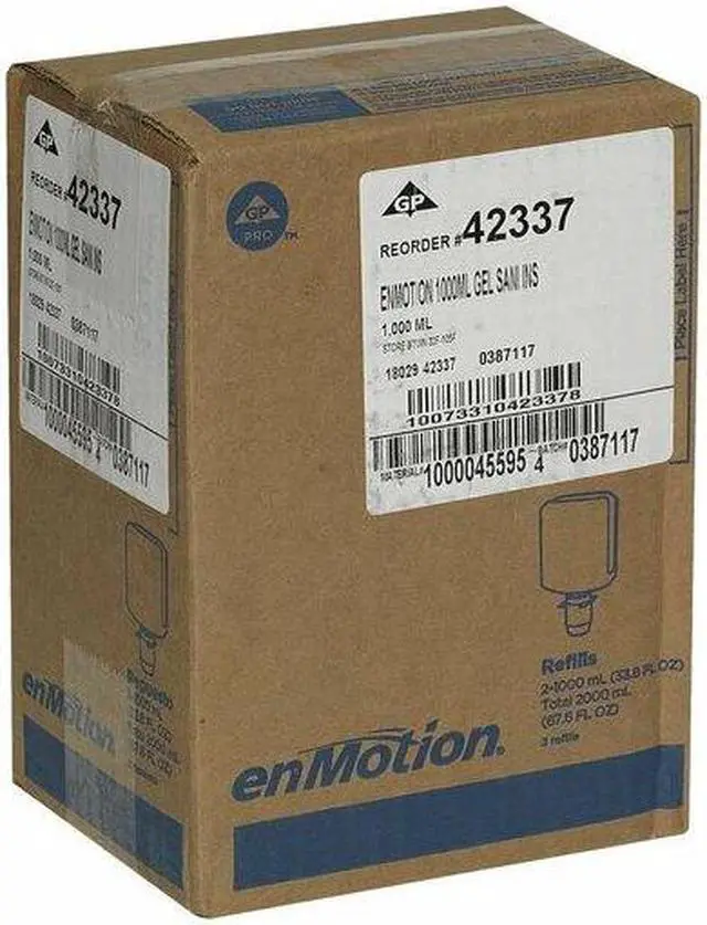 Alt view image 2 of 5 - GEORGIA-PACIFIC 42337 Hand Sanitizer, Cartridge, Gel, 1000mL, PK2
