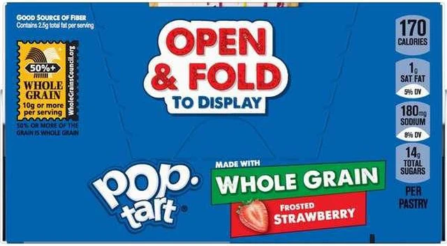 Alt view image 4 of 7 - KELLOGGS 3800022426 Pop-Tarts Whole Grain Frosted Strawberry Pastry 1 Count,
