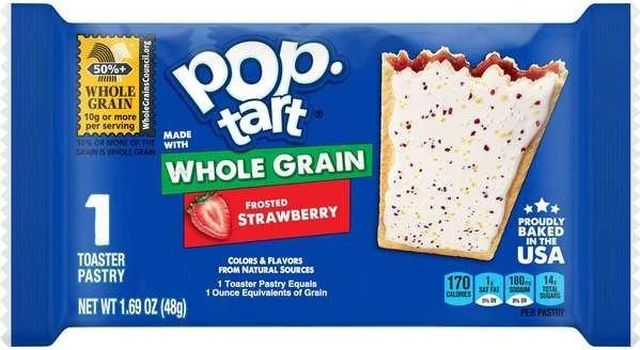 Alt view image 5 of 7 - KELLOGGS 3800022426 Pop-Tarts Whole Grain Frosted Strawberry Pastry 1 Count,