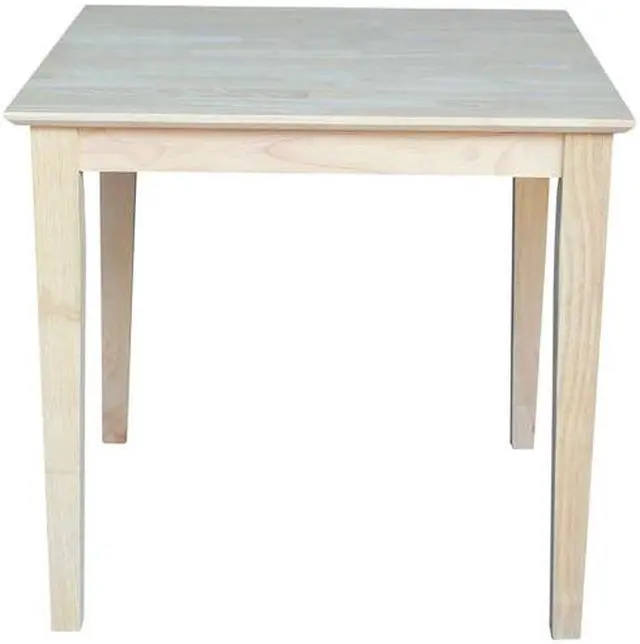 Alt view image 2 of 3 - INTERNATIONAL CONCEPTS K-3030-30S Square Solid Wood Top Table, Unfinished, 30