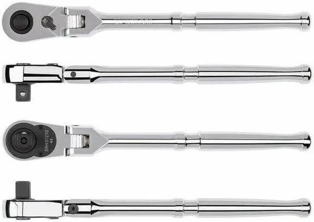 Alt view image 4 of 7 - TEKTON SRH31210 1/2 Inch Drive x 10-1/2 Inch Flex Head Quick-Release Ratchet
