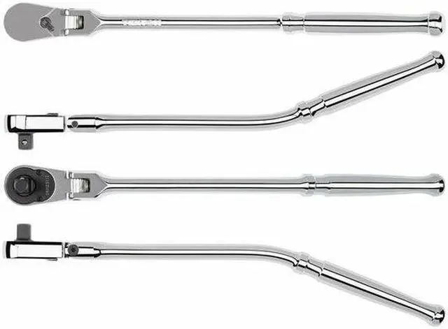Alt view image 4 of 7 - TEKTON SRH23112 3/8 Inch Drive x 12 Inch Flex Head Bent Handle Long Ratchet