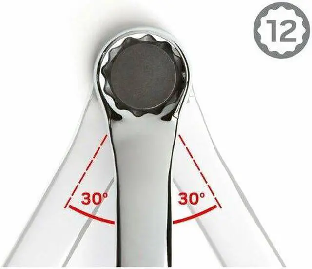 Alt view image 4 of 7 - TEKTON WBE24312 12 x 14 mm 45-Degree Offset Box End Wrench