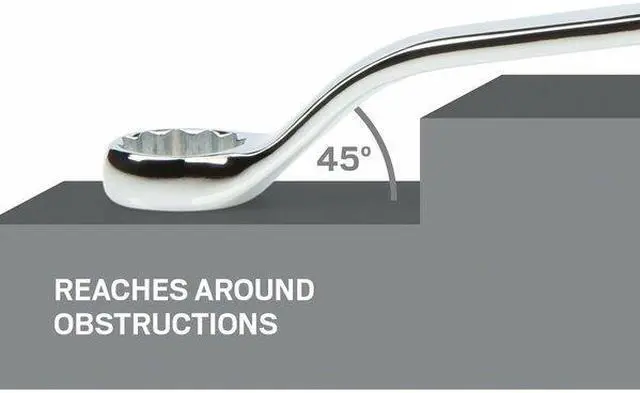 Alt view image 3 of 7 - TEKTON WBE24312 12 x 14 mm 45-Degree Offset Box End Wrench