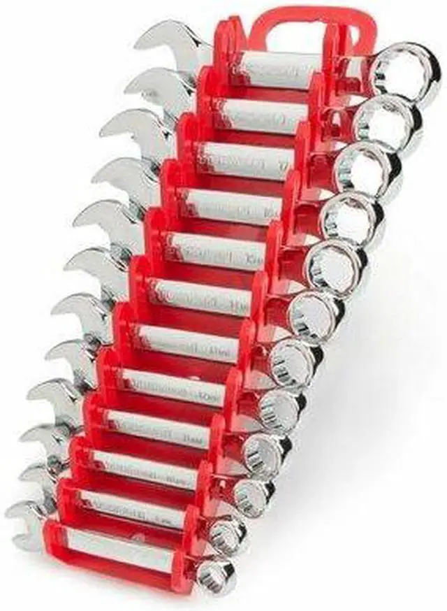 Alt view image 3 of 8 - TEKTON WRN01170 Stubby Combination Wrench Set with Holder, 12-Piece (8-19 mm)