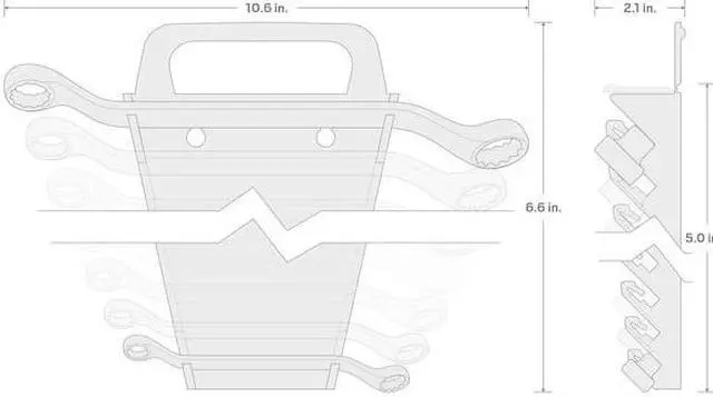 Alt view image 8 of 8 - TEKTON 45-Degree Offset Box End Wrench Set, 5-Piece (1/4-13/16 in.) - Holder | WBE23405