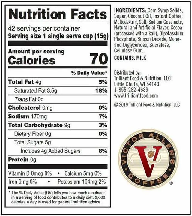 Alt view image 6 of 7 - VICTOR ALLEN FG016399 Victor Allen's Coffee French Vanilla Cappuccino, 6-12
