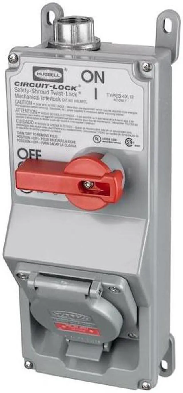 Alt view image 11 of 12 - HUBBELL WIRING DEVICE-KELLEMS HBLMITL Nonfusible Disconnect Switch, Heavy Duty,