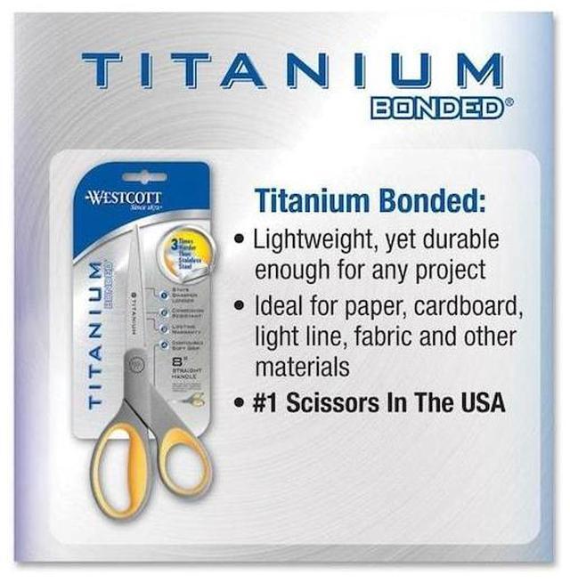 Alt view image 8 of 8 - Westcott Titanium Bonded Scissors 8" Straight 13529