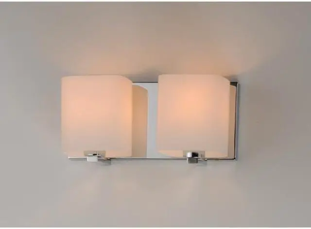 Alt view image 2 of 3 - MAXIM 11252SWPC Wrap 2-Light 12.5" Wide Polished Chrome Vanity Light