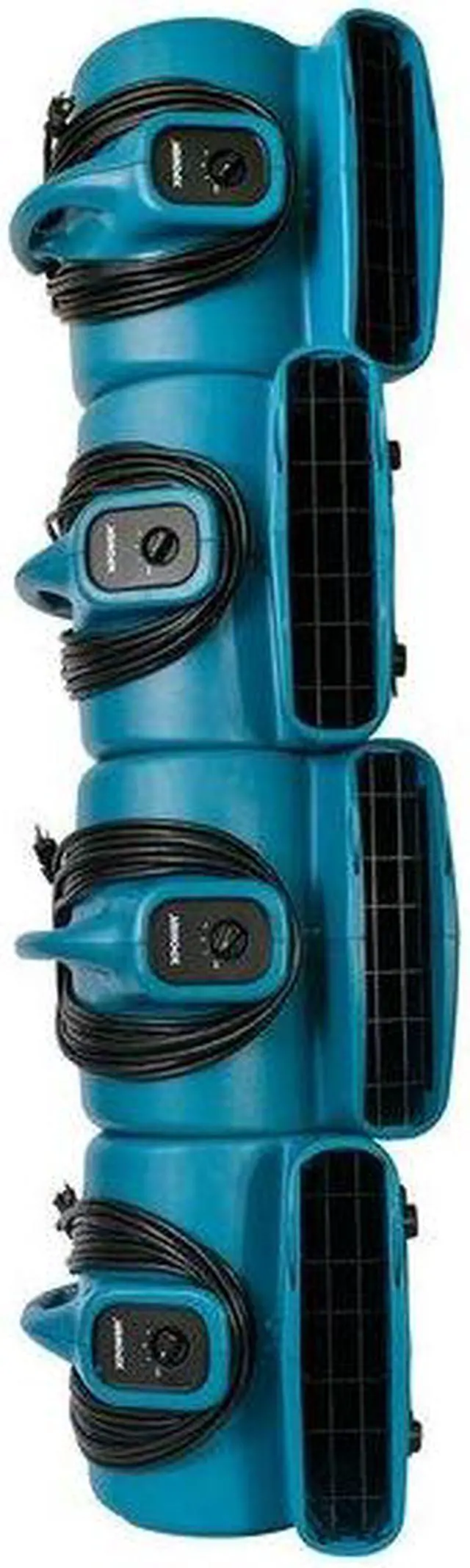 Alt view image 5 of 5 - XPOWER X-600A BLUE Air Mover W/ GFCI Power Outlets for Daisy Chain, 1/3 HP,