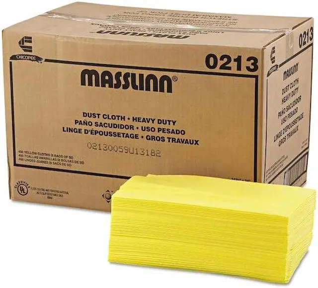 Alt view image 12 of 13 - Chix Masslinn Dust Cloths 24 x 16 Yellow 400/Carton 0213
