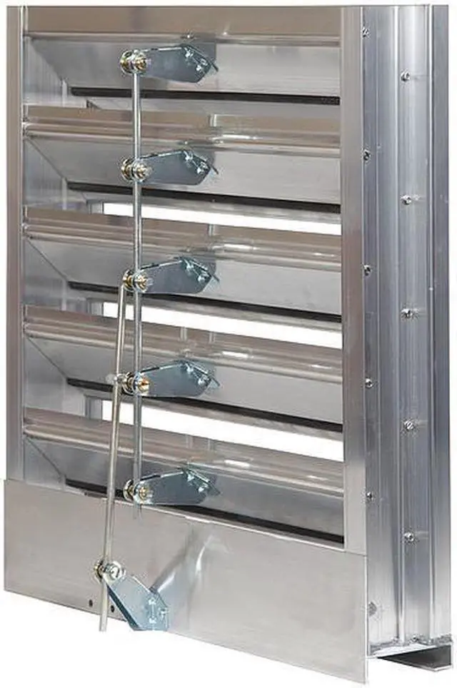 Alt view image 2 of 2 - DAYTON 20UA93 Louver Damper,Adjustable,18H x 24W