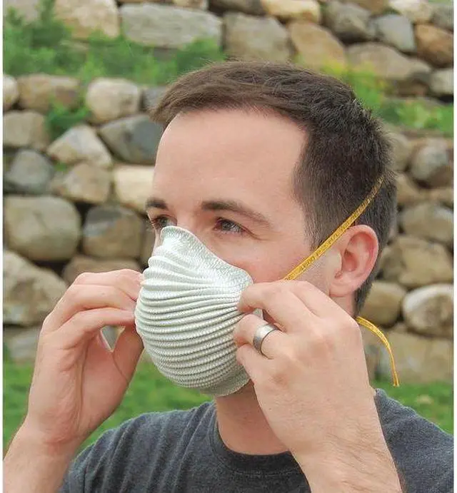 Alt view image 7 of 8 - Moldex N95 Disposable Respirator, Molded, Gray, Mask Size: M/L, 10PK Gray  4600