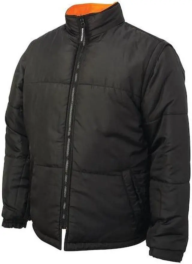 Alt view image 2 of 6 - TOUGH DUCK S42611 Men's Hi-Vis 5-in-1 Safety Jacket, 300D Poly Oxford with PU