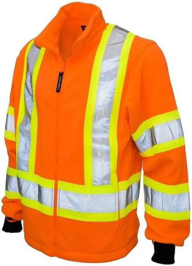 Alt view image 2 of 3 - TOUGH DUCK S41311 Men's Hi-Vis 3-in-1 Safety Bomber Jacket, 300D Poly Oxford