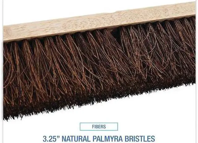 Alt view image 10 of 11 - Floor Brush Head, 3 1/4" Natural Palmyra Fiber, 18" 20118