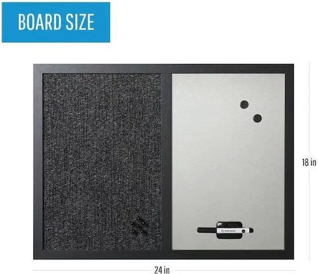 Alt view image 7 of 9 - MasterVision Earth Cork Board 2 x 3 Feet, MDF Oak Frame (SB0420001233)