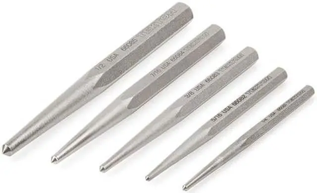 Alt view image 2 of 4 - TEKTON PNC95002 Center Punch Set, 5-Piece (1/4-1/2 in.)