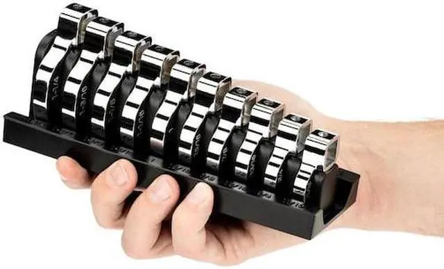 Alt view image 5 of 6 - tekton 10-tool 1/2 inch drive crowfoot wrench organizer rack, black (11/16-1-1/4 in.) | org26310