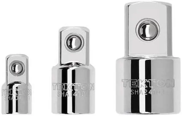 Alt view image 3 of 3 - TEKTON SHA99010 1/4, 3/8, 1/2 Inch Drive Adapter Set (3-Piece)