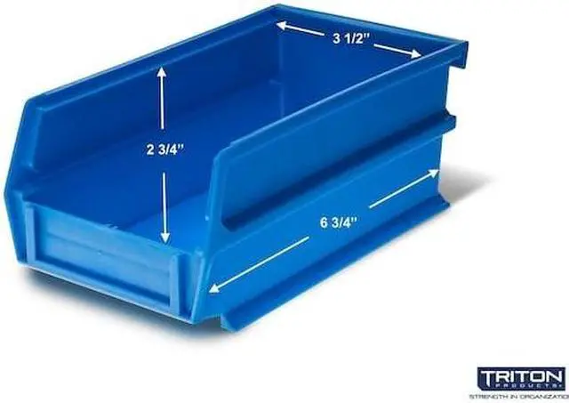 Alt view image 4 of 7 - TRITON PRODUCTS 3-1020YBWS Wall Storage Unit W/ (12) Small Yellow Bins, (12)
