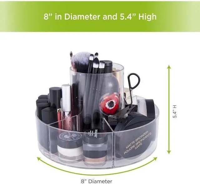 Alt view image 3 of 7 - KENNEY MFG KN68072P2REM 360 Rotating Countertop Organizer, 6 Compartments, Set