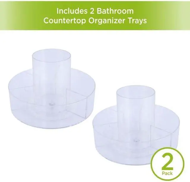 Alt view image 7 of 7 - KENNEY MFG KN68072P2REM 360 Rotating Countertop Organizer, 6 Compartments, Set