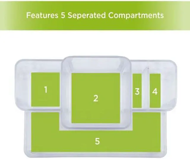 Alt view image 4 of 7 - KENNEY MFG KN68071P2REM Bathroom Countertop Hair Care Center Organizer, Set of