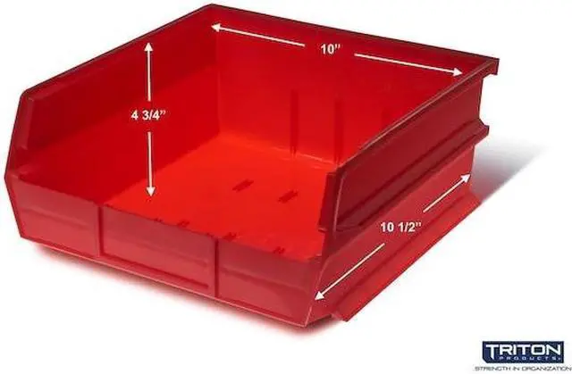 Alt view image 3 of 7 - TRITON PRODUCTS 3-235RWS Wall Storage Unit W/ (6) 10-7/8" L x 11" W x 5" H Red