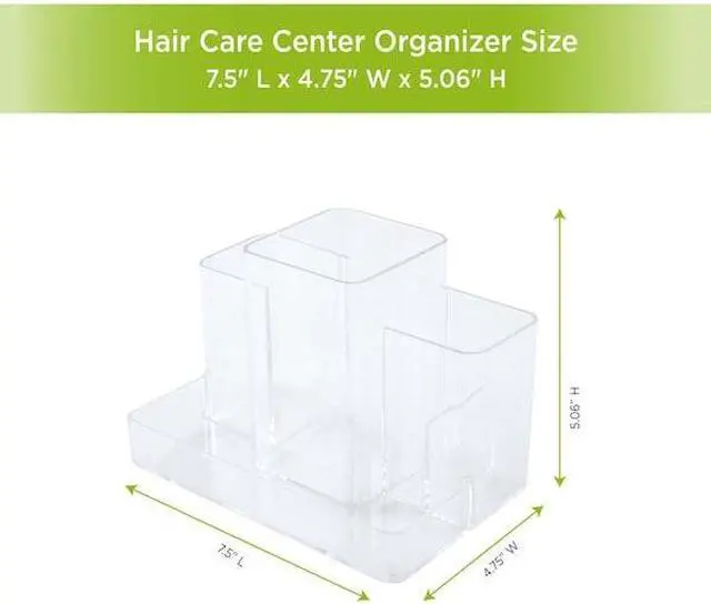Alt view image 3 of 7 - KENNEY MFG KN68071P2REM Bathroom Countertop Hair Care Center Organizer, Set of