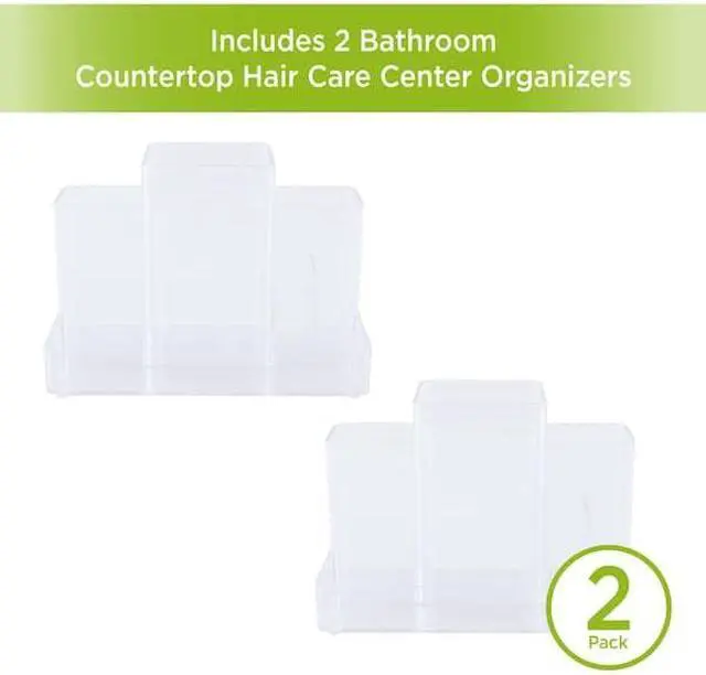 Alt view image 7 of 7 - KENNEY MFG KN68071P2REM Bathroom Countertop Hair Care Center Organizer, Set of