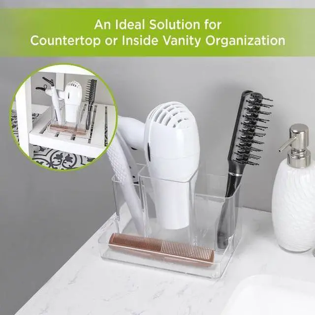 Alt view image 6 of 7 - KENNEY MFG KN68071P2REM Bathroom Countertop Hair Care Center Organizer, Set of