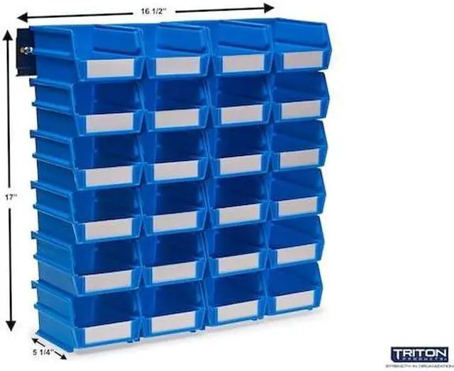 Alt view image 2 of 7 - TRITON PRODUCTS 3-210BWS Wall Storage Unit W/ (24) 5-3/8" L x 4-1/8" W x 3" H