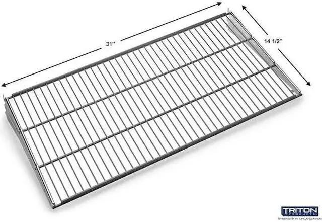 Alt view image 2 of 7 - TRITON PRODUCTS 1720 Wire Shelf W/ Lock-On Hanging Brackets, Epoxy Coated