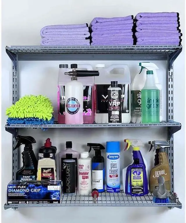 Alt view image 4 of 7 - TRITON PRODUCTS 1720 Wire Shelf W/ Lock-On Hanging Brackets, Epoxy Coated