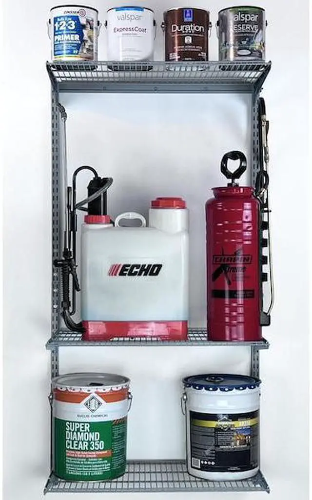 Alt view image 6 of 7 - TRITON PRODUCTS 1720 Wire Shelf W/ Lock-On Hanging Brackets, Epoxy Coated