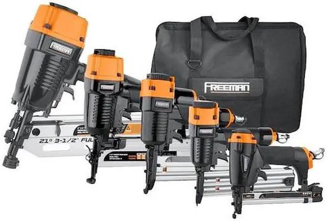 Alt view image 6 of 6 - FREEMAN P5FRFNFWSCB Pneumatic Framing and Finishing Nailers and Staplers Combo