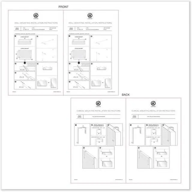 Alt view image 7 of 7 - U BRANDS 3690U00-01 Cubicle Glass Dry Erase Board, 12" x 12", White Surface