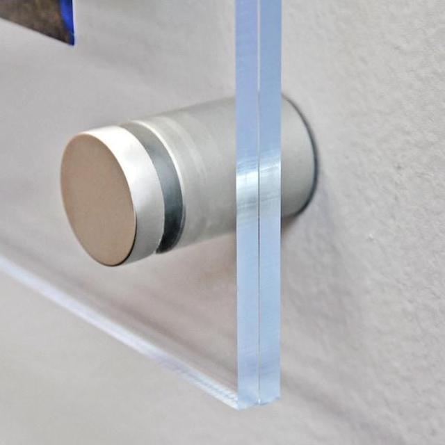 Alt view image 6 of 7 - AZAR DISPLAYS 105530 Floating Acrylic Wall Frame, Silver, Holds 22" x 28",