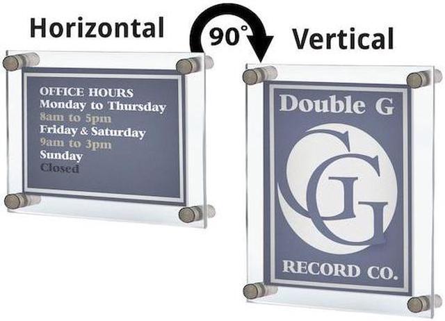 Alt view image 5 of 7 - AZAR DISPLAYS 105530 Floating Acrylic Wall Frame, Silver, Holds 22" x 28",