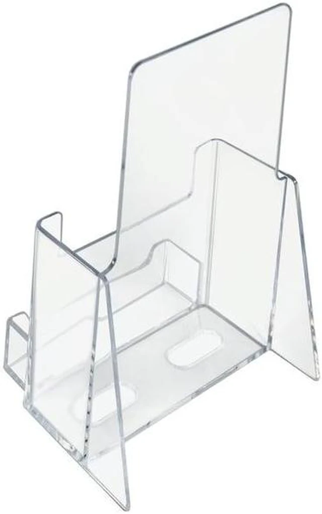 Alt view image 4 of 7 - AZAR DISPLAYS 252922 Trifold Brochure Holder w/ Business Card Pocket. Inside