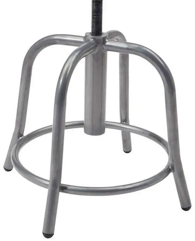Alt view image 7 of 10 - NATIONAL PUBLIC SEATING 6825-02 Adjustable Stool,Blue Seat,18" H